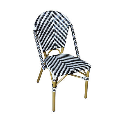 Nordic B B Restaurant Cafe Garden Balcony Outdoor Rattan Chair Milk Tea Shop Dessert Shop Table And Chair Combination