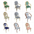 North European And American Home Stay Restaurant Outdoor Rattan Chair Balcony Cafe Rattan Chair Milk Tea Shop Single Chair