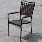 Plastic Wood Tables And Chairs Outdoor Hotel Leisure Outdoor Tables And Chairs Combination Terrace Garden Coffee Tables And Chairs