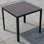 Plastic Wood Tables And Chairs Outdoor Hotel Leisure Outdoor Tables And Chairs Combination Terrace Garden Coffee Tables And Chairs