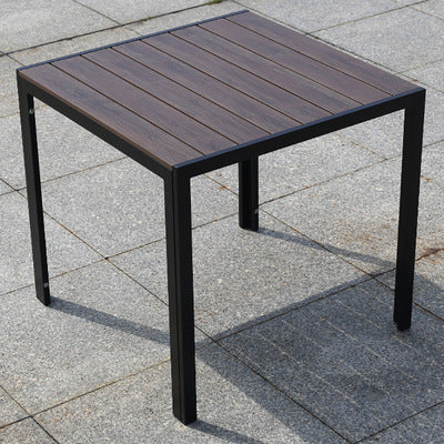 Plastic Wood Tables And Chairs Outdoor Hotel Leisure Outdoor Tables And Chairs Combination Terrace Garden Coffee Tables And Chairs