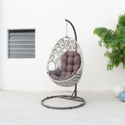 Direct Supply Pull Flower Basket Chair Outdoor Modern Simple Leisure Balcony Single Swing Courtyard Rattan Chair Hanging Chair