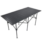 Outdoor Folding Stall Table Portable Light Picnic Barbecue Table Aluminum Alloy Rectangular Egg Roll Publicity Table