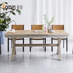Auman Outdoor Plastic Wood Tables And Chairs Leisure Outdoor Tables And Chairs Combination Garden Cafe Catering Bar Courtyard Tables And Chairs