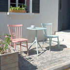 Simple Aluminum Alloy Outdoor Leisure Table And Chair Combination Coffee Shop Milk Tea Shop Chair Iron Table And Chair Three Piece Set Waterproof