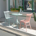 Simple Aluminum Alloy Outdoor Leisure Table And Chair Combination Coffee Shop Milk Tea Shop Chair Iron Table And Chair Three Piece Set Waterproof