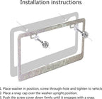 2PCS Diamond License Plate Frame
