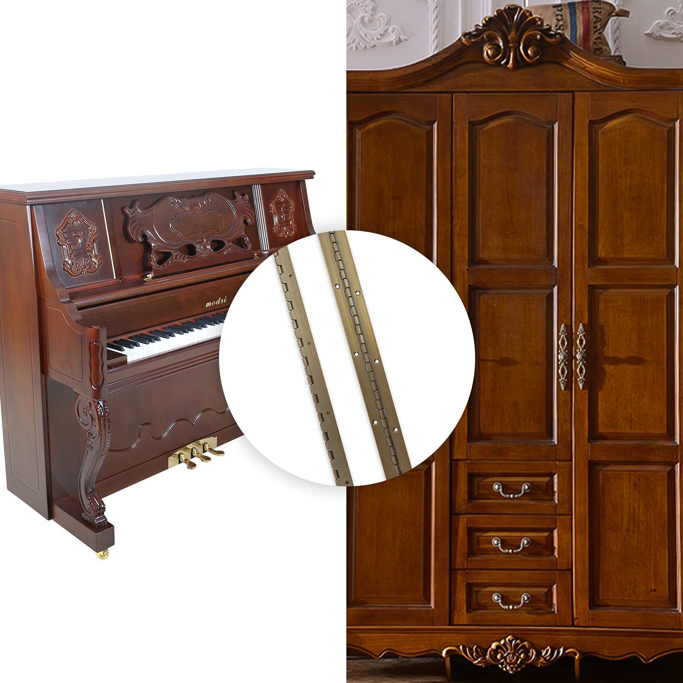 24 Inch Continuous & Piano Hinges