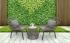 3-Piece Patio Wicker Conversation Bistro Set, Outdoor All-Weather Wicker Furniture