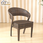 Outdoor Tables And Chairs Rattan Tables And Chairs Leisure Cafe Balcony Courtyard Tables And Chairs Solid Wood Rattan Chairs Tea Table Five Piece Set