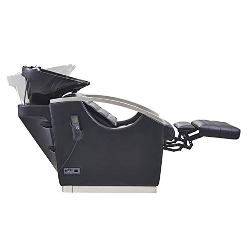 Salon Full Body Massage Shampoo BACKWASH Unit with Tilting Ceramic Sink Station Reclining BACKREST & Electrical Adjusting FOOTREST
