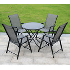 Outdoor Furniture Courtyard Folding Table Chair Sunshade Umbrella Combination Rattan Chair Outdoor Teslin Leisure Table Chair Umbrella Kit