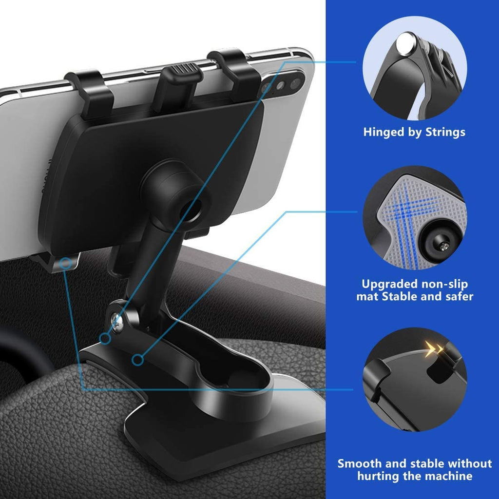 360 Degree Rotation Dashboard Windshield Cell Phone Mount Holder