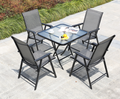 Outdoor Folding Rattan Chairs and Table