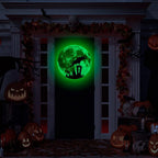 3D Crow Moon Halloween Bats Decor
