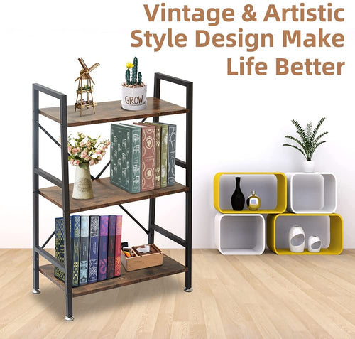 3 Tier Bookshelf Organizer Bookcases 