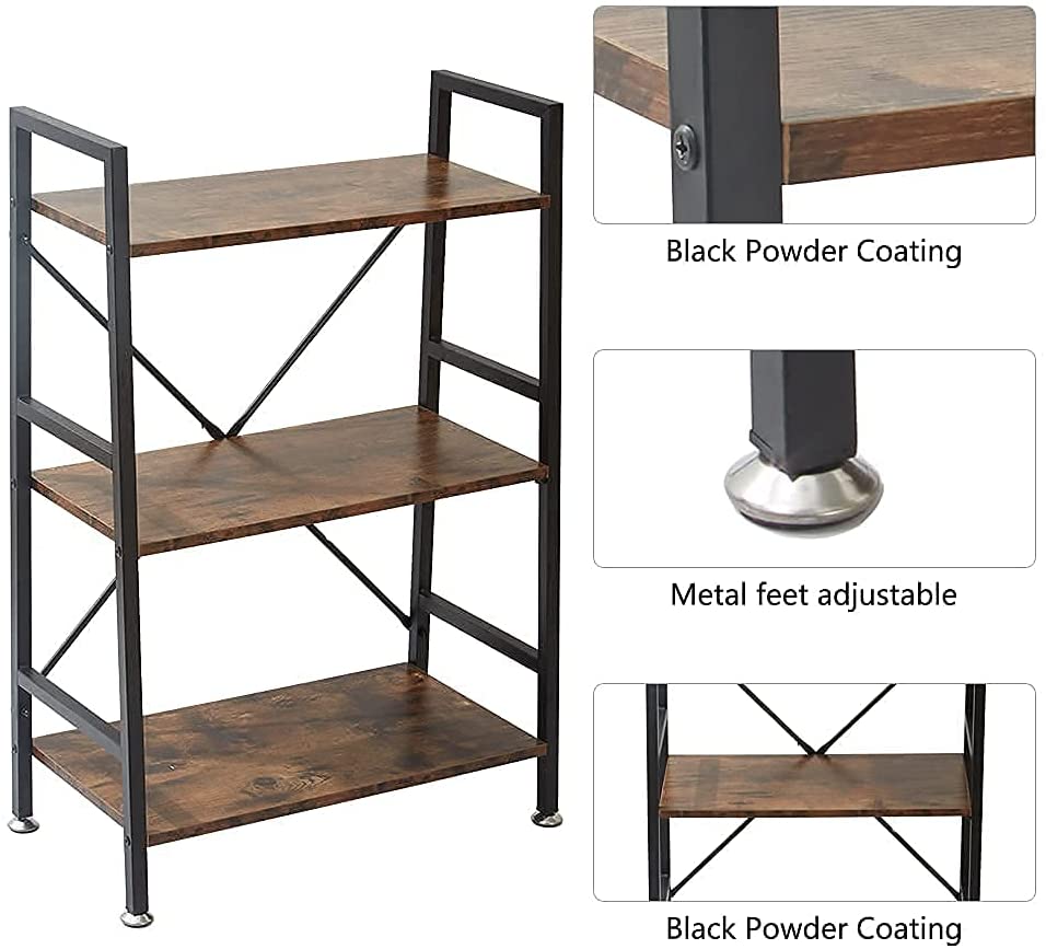3 Tier Bookshelf Organizer Bookcases 