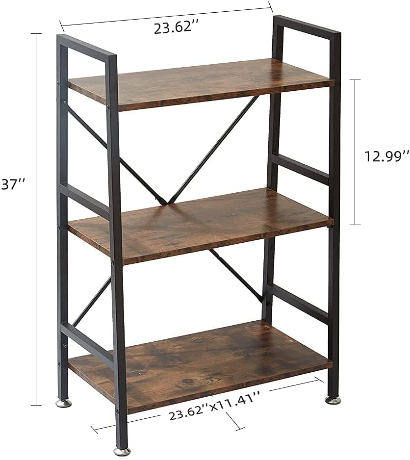 3 Tier Bookshelf Organizer Bookcases 