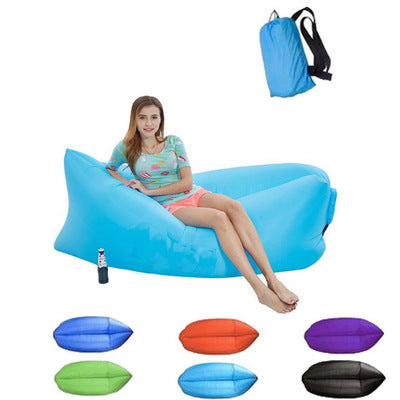 Outdoor Portable Lazy Inflatable Sofa Water Beach Grass Park Air Bed Sofa Toy