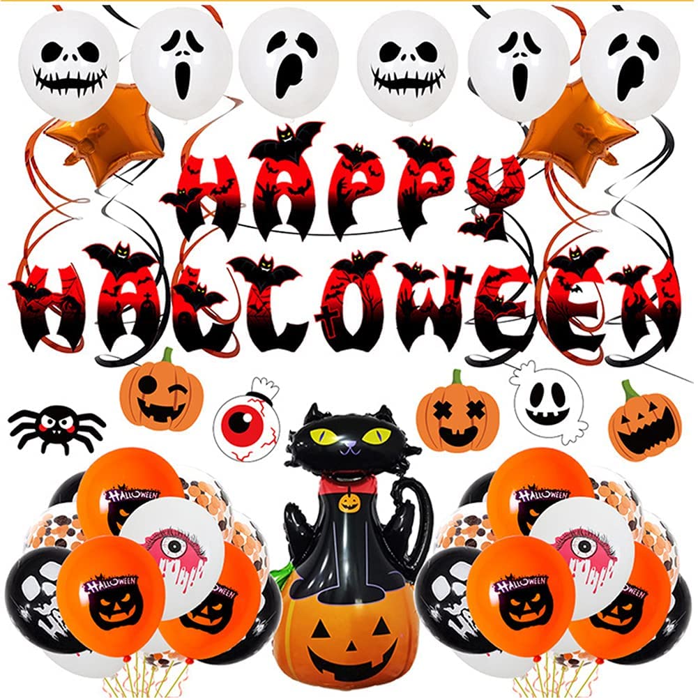 45pcs Halloween Blood Bat Decorations Kit