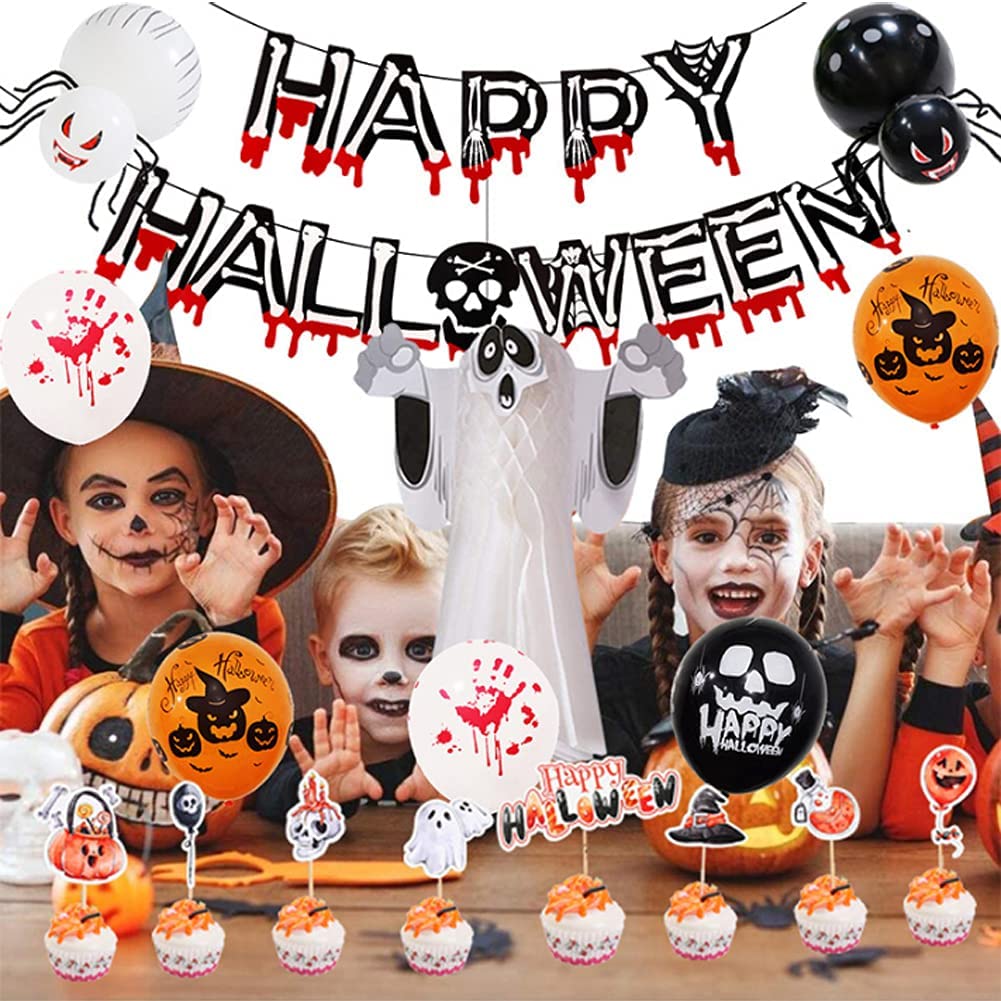 45pcs Halloween Blood Bat Decorations Kit