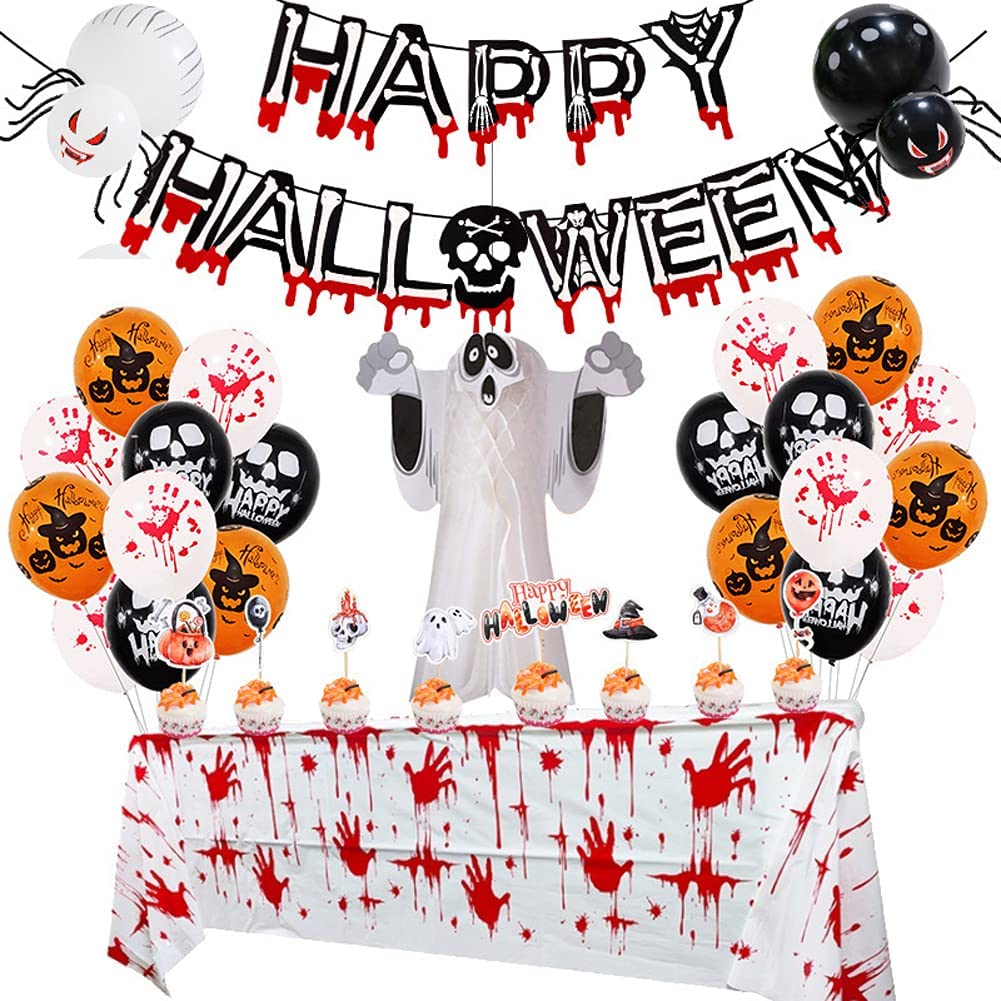 45pcs Halloween Blood Bat Decorations Kit