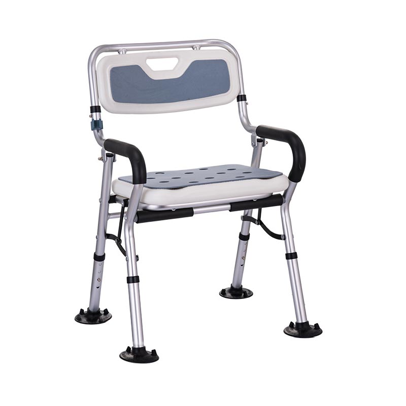 Folding aluminum alloy large arm bath chair The elderly and children can adjust the height of the bath chair for pregnant women
