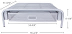 Mesh Monitor Stand Riser with Drawer Desk Organizer