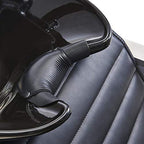 Salon Full Body Massage Shampoo BACKWASH Unit with Tilting Ceramic Sink Station Reclining BACKREST & Electrical Adjusting FOOTREST