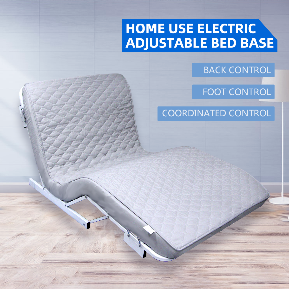 Automatic Adjustable Head & Foot Elevation Bed Base with Remote