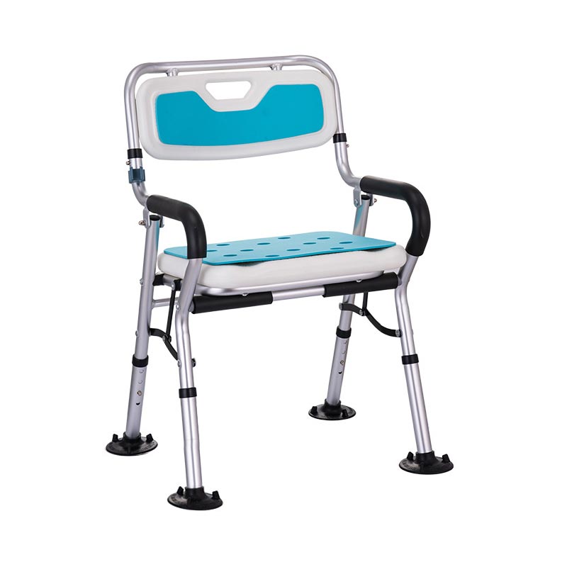 Folding aluminum alloy large arm bath chair The elderly and children can adjust the height of the bath chair for pregnant women