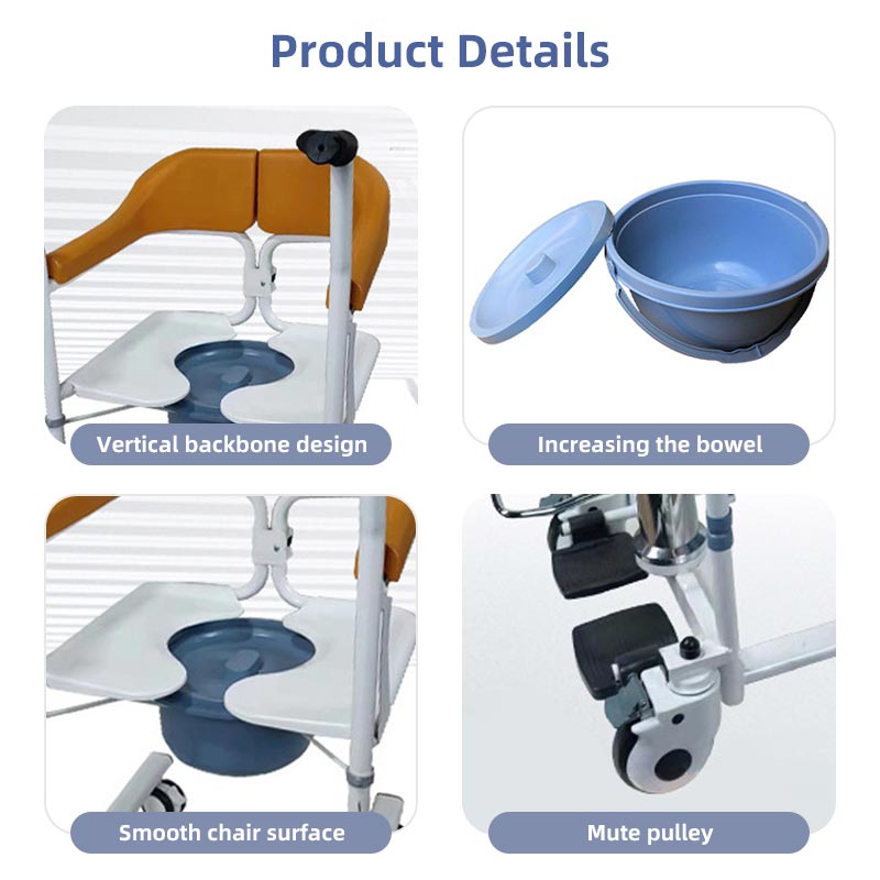 Multifunctional transfer machine Home disability transfer machine Nursing care for bedridden paralyzed elderly Lifting transfer car can take a bath