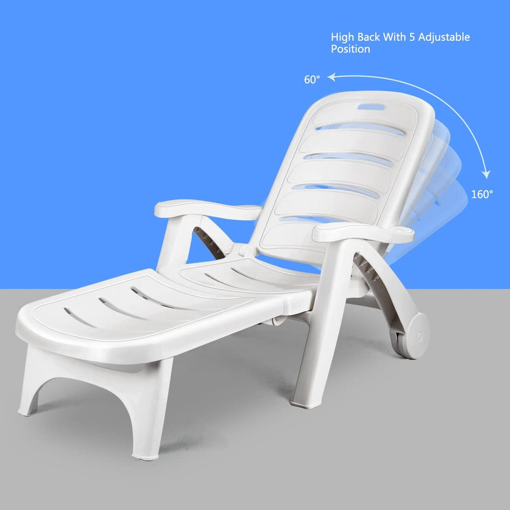 Outdoor Patio Adjustable lounger folding chair