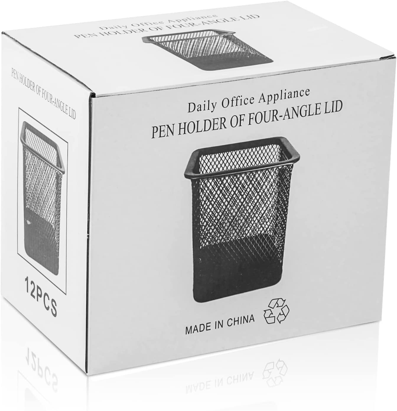 Mesh Matel Pen Holder 12 Pack/Set