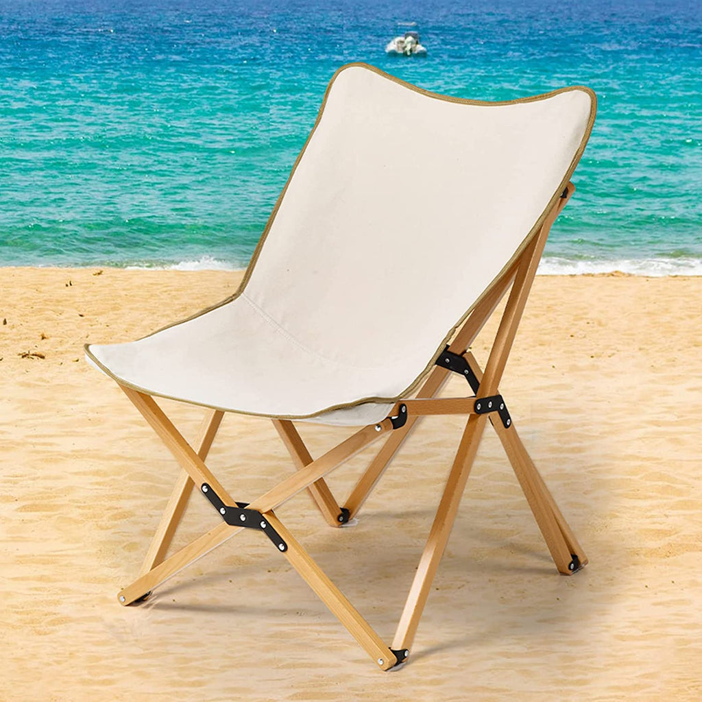 Portable Outdoor Adjustable Wooden Fishing Chair
