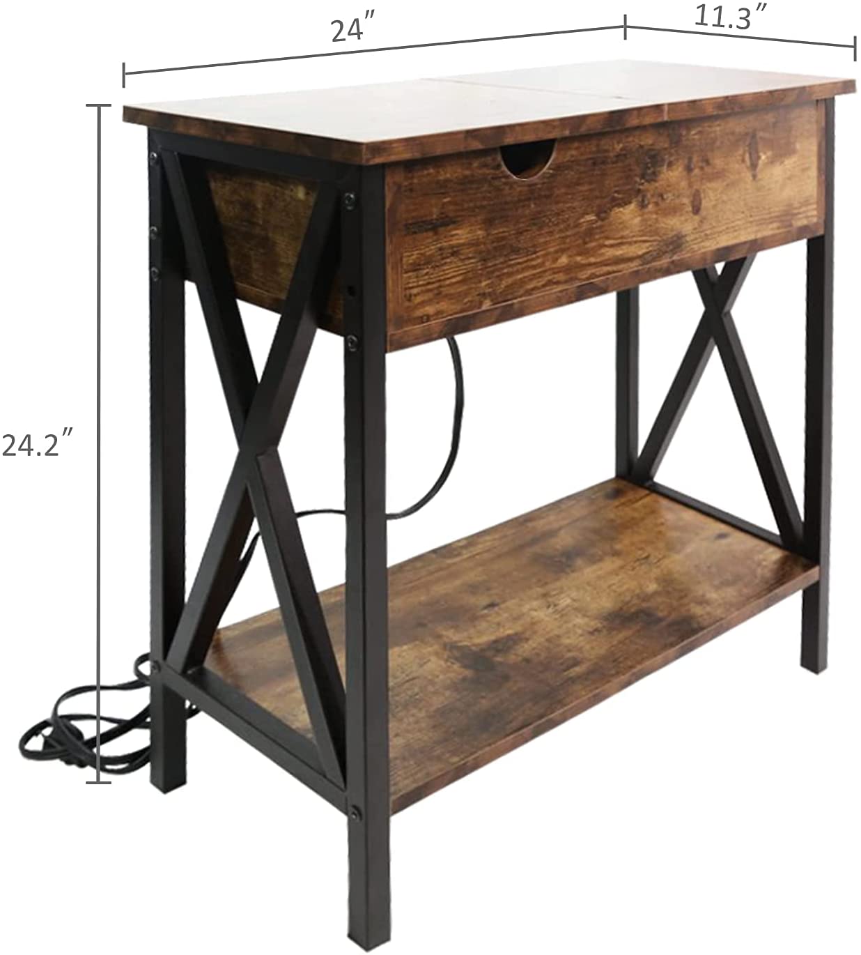 KNIGHTCRAFT  Side Table with Storage