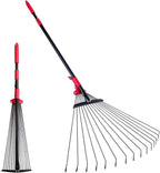 Adjustable Garden Leaf Rake 64 inches Rake