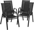4 PCS Set of Outdoor Dining Chairs