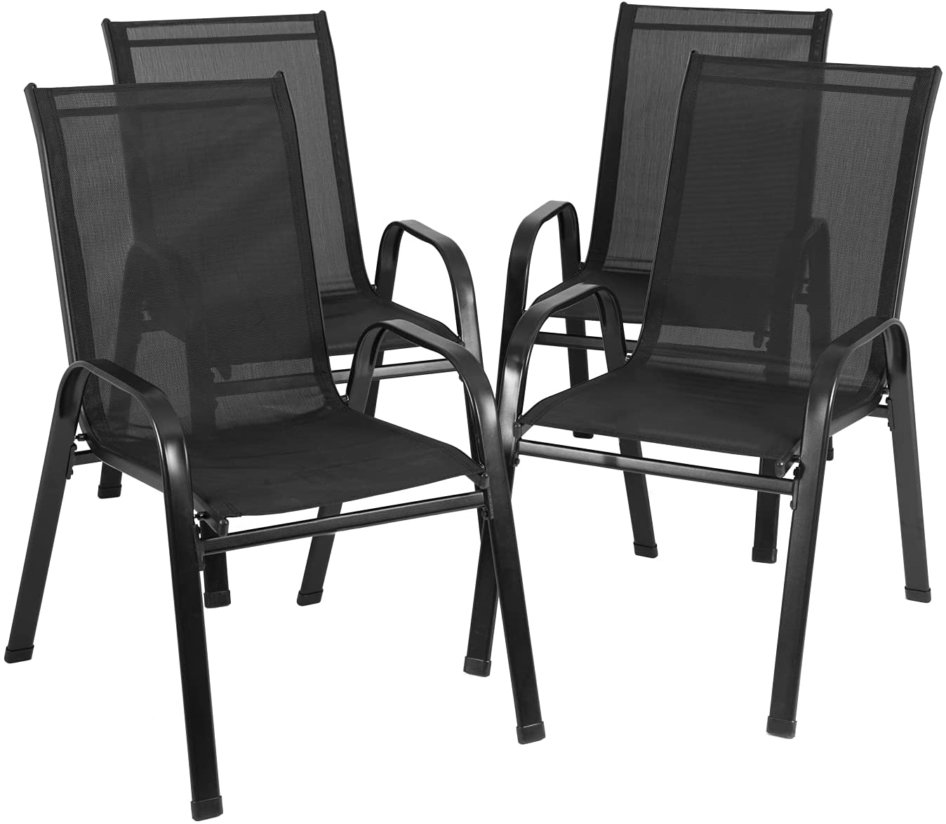 4 PCS Set of Outdoor Dining Chairs