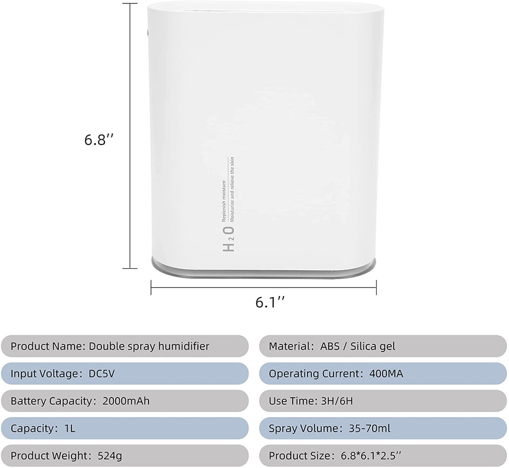 1000ml Cool Mist Humidifiers Air Humidifier
