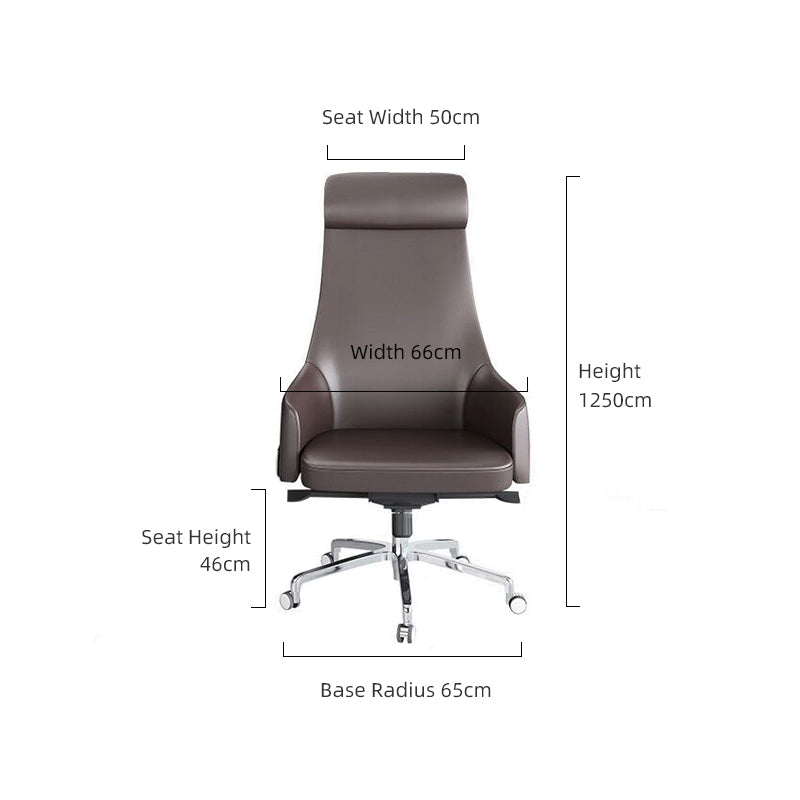 Fashionable 360-Degree Rotational Leather Office Chair