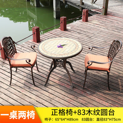 Outdoor Cast Aluminum Tables And Chairs Outdoor Iron Tables And Chairs Garden Tables And Chairs Outdoor Dining Table Leisure Villa Balcony Tables And Chairs Combination