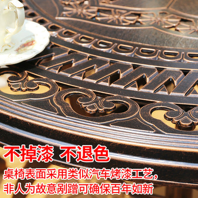 Outdoor Cast Aluminum Tables And Chairs Outdoor Iron Tables And Chairs Garden Tables And Chairs Outdoor Dining Table Leisure Villa Balcony Tables And Chairs Combination