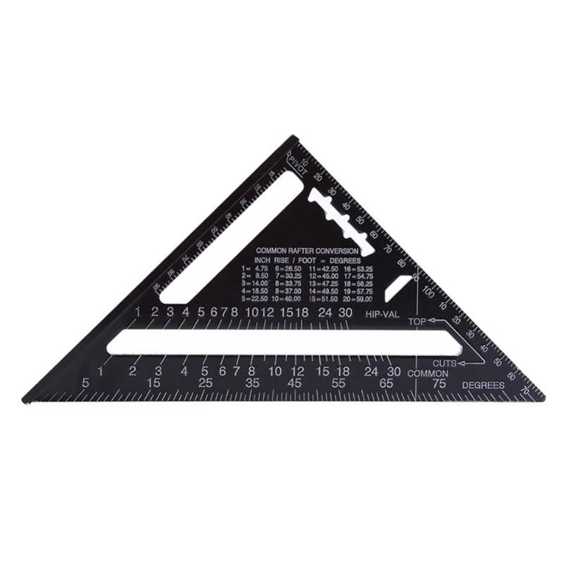 7/12inch Aluminum Alloy Triangle Angle Ruler Squares for Woodworking Speed Square Angle Protractor Rulers Measuring Tools|Gauges|