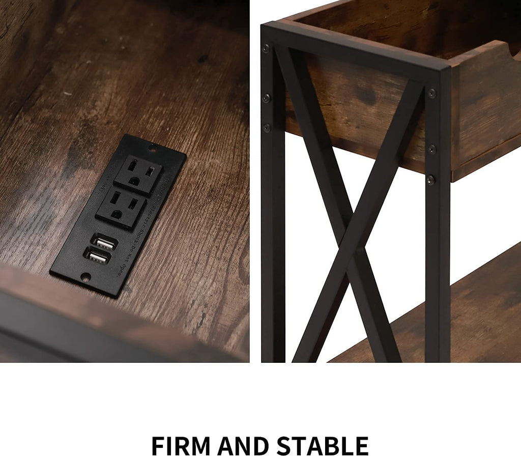 KNIGHTCRAFT  Side Table with Storage