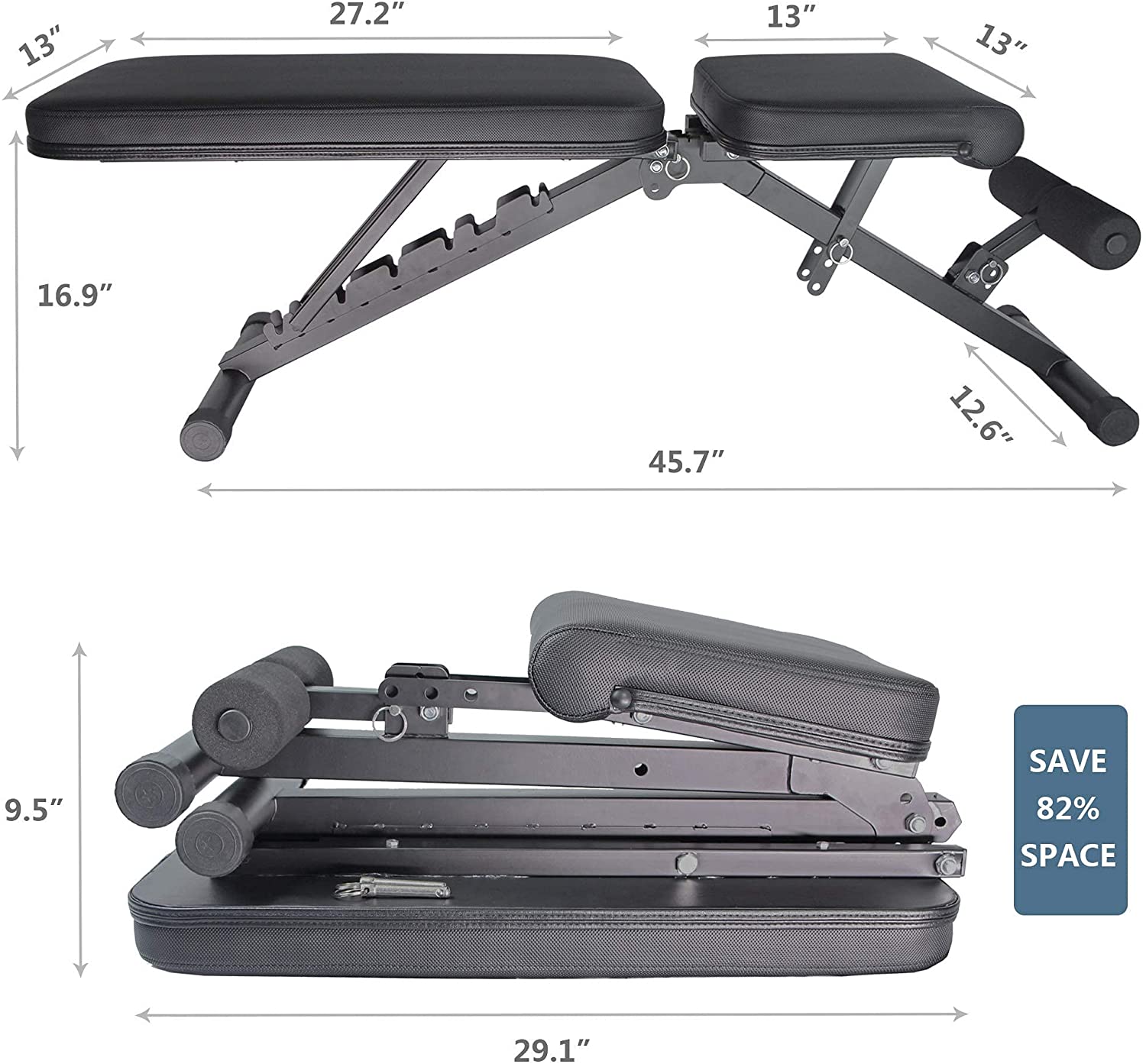 GYMSTRONG Home Adjustable Gym Workout Bench