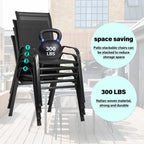 4 PCS Set of Outdoor Dining Chairs