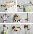 KNIGHTCRAFT 8PCS Antique Brass Gold Bathroom Accessories Set