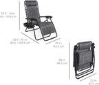 Patio Set of 2 Adjustable Lounger Chairs