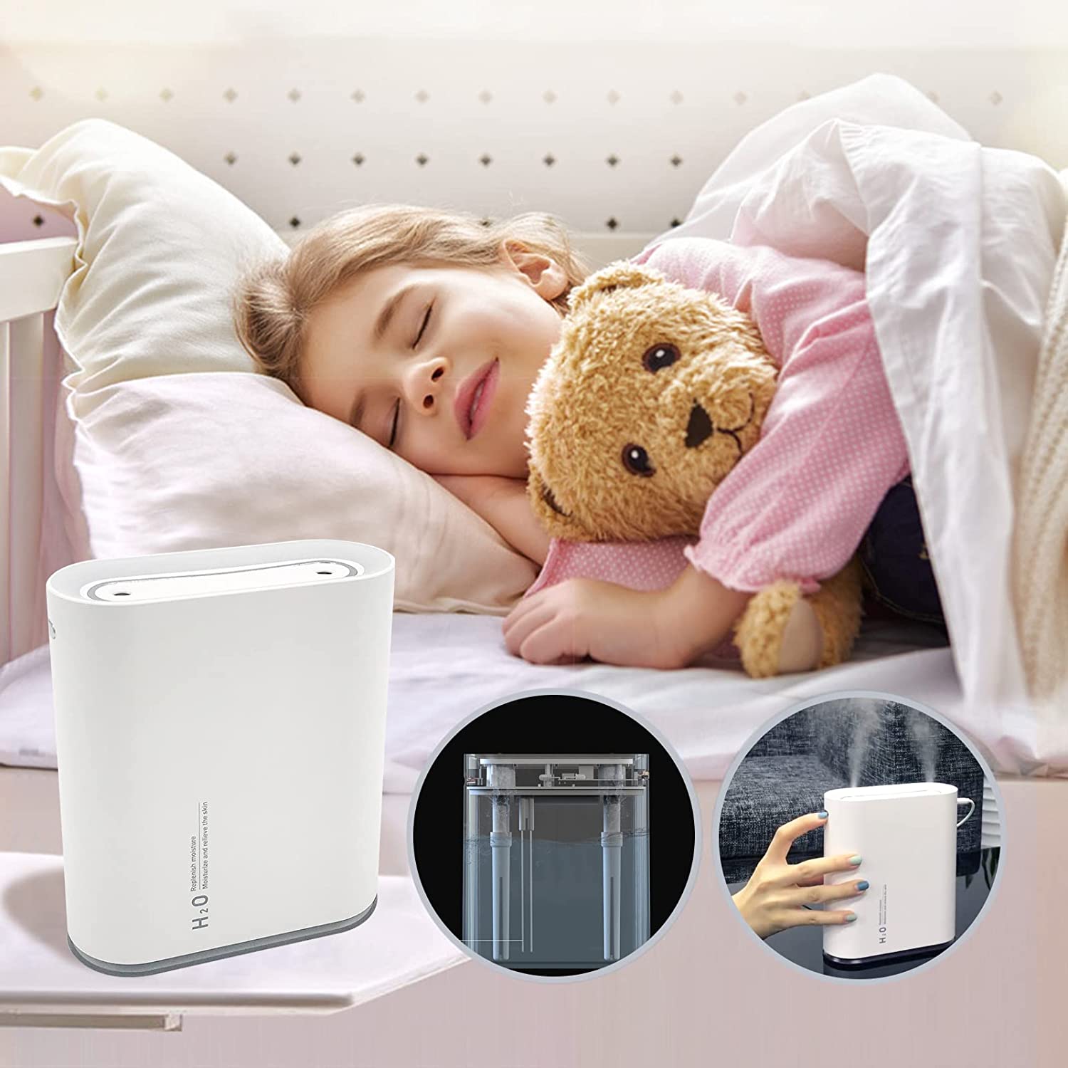 1000ml Cool Mist Humidifiers Air Humidifier